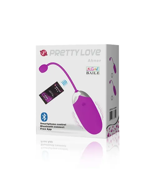 Huevo vibrador bluetooth abner 12 funciones silicona recargable usb | Pretty love | Bolas y huevos vaginales