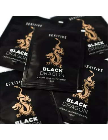 Pack pouch crema intensificante black dragon 5 unidades | Sexitive | Estimula pene