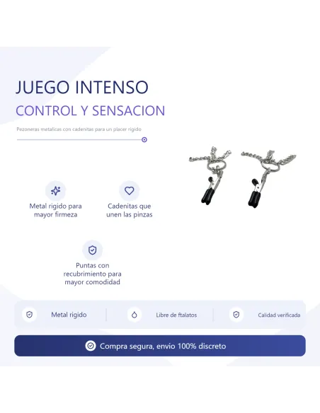 Pezoneras con cadenitas bulk | Infarta toys | Pezoneras