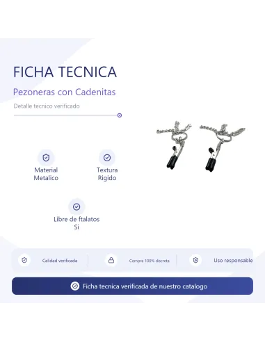 Pezoneras con cadenitas bulk | Infarta toys | Pezoneras