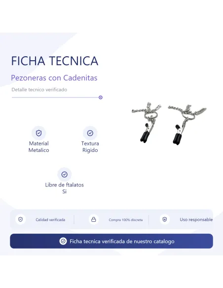 Pezoneras con cadenitas bulk | Infarta toys | Pezoneras