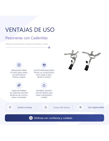 Pezoneras con cadenitas bulk | Infarta toys | Pezoneras