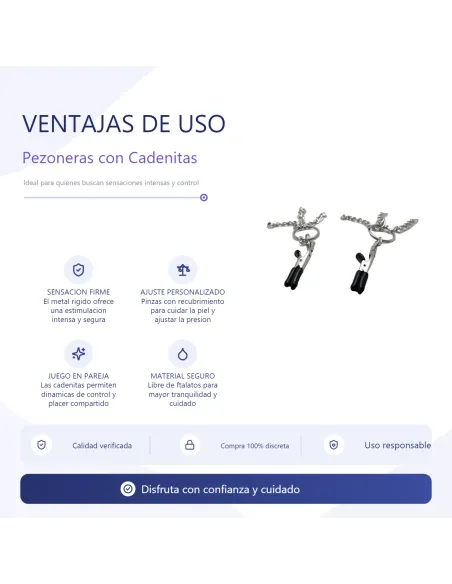 Pezoneras con cadenitas bulk | Infarta toys | Pezoneras