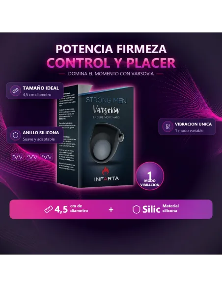 Anillo vibrador varsovia color surtido | Infarta toys | Anillos