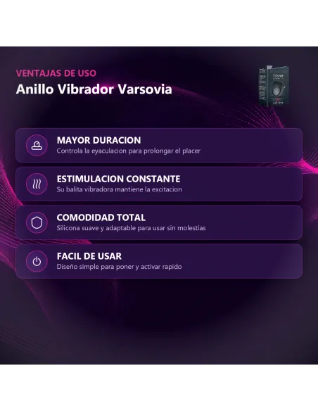 Anillo vibrador varsovia color surtido | Infarta toys | Anillos