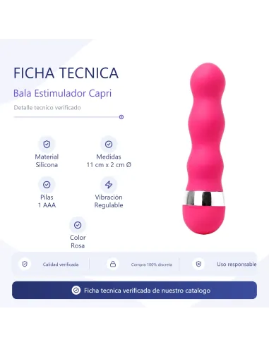 Bala estimulador clitoris capri | Infarta toys | Estimuladores clítoris