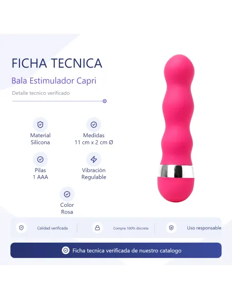 Bala estimulador clitoris capri | Infarta toys | Estimuladores clítoris
