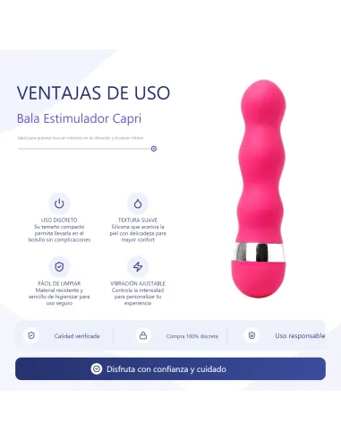 Bala estimulador clitoris capri | Infarta toys | Estimuladores clítoris