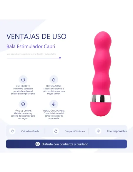 Bala estimulador clitoris capri | Infarta toys | Estimuladores clítoris