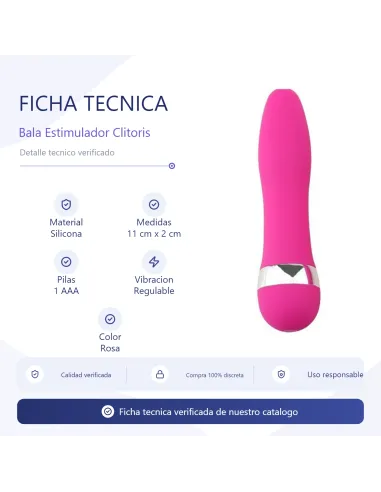 Bala estimulador clitoris milan | Infarta toys | Estimuladores clítoris