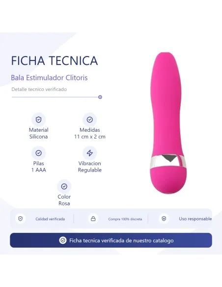 Bala estimulador clitoris milan | Infarta toys | Estimuladores clítoris