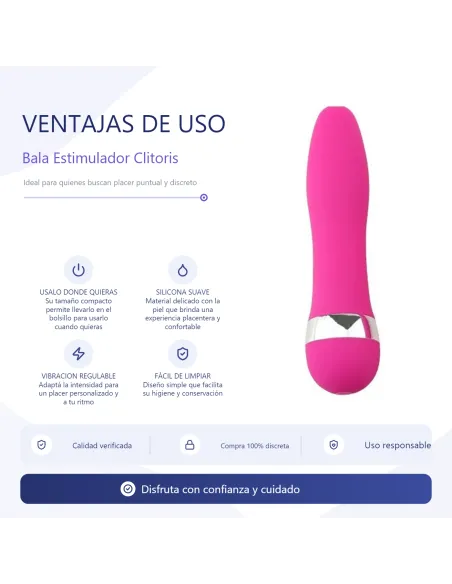 Bala estimulador clitoris milan | Infarta toys | Estimuladores clítoris