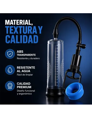 Bomba erectora powerpump men 2.0 piston 25x7cm | Infarta toys | Erectores