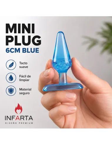 Mini plug anal 6cm blue - azul | Infarta toys | Plugs