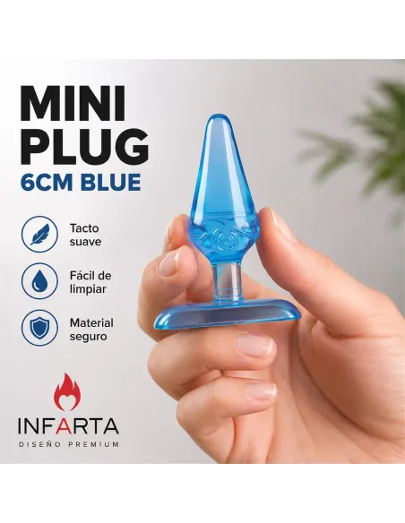 Mini plug anal 6cm blue - azul | Infarta toys | Plugs