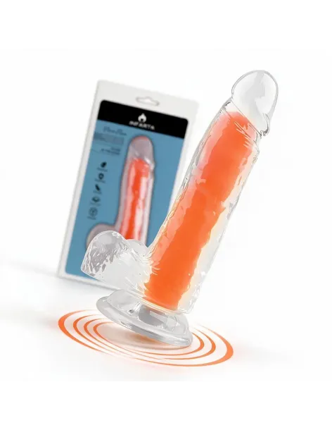 Dildo neonflux orange - brilla en la oscuridad | Infarta toys | Dildos macizos