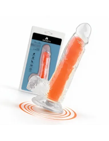 Dildo neonflux orange - brilla en la oscuridad | Infarta toys | Dildos macizos