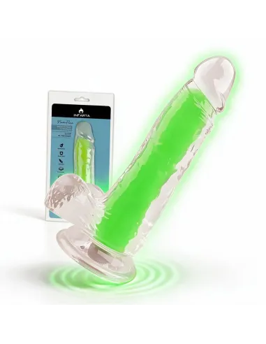 Dildo neonflux green - brilla en la oscuridad | Infarta toys | Dildos macizos