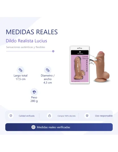 Lucius dildo dual layer pellizcable vertebrado | Infarta toys | Dildos macizos