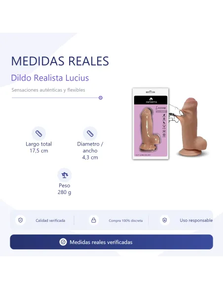 Lucius dildo dual layer pellizcable vertebrado | Infarta toys | Dildos macizos