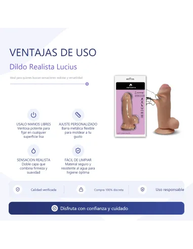 Lucius dildo dual layer pellizcable vertebrado | Infarta toys | Dildos macizos