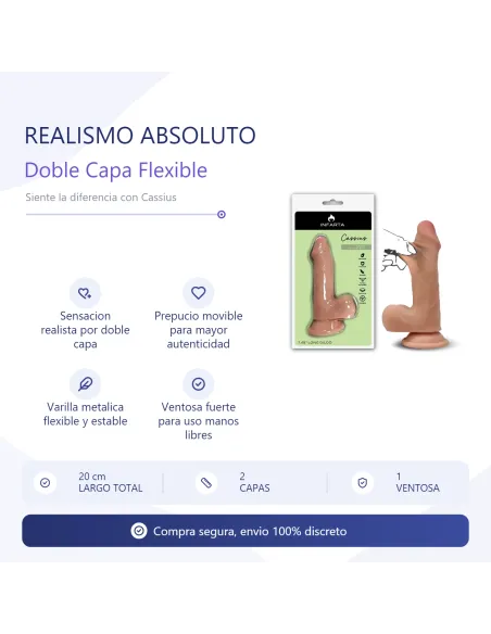 Cassius dildo dual pellizcable vertebra | Infarta toys | Dildos macizos