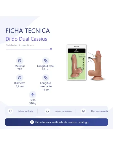 Cassius dildo dual pellizcable vertebra | Infarta toys | Dildos macizos