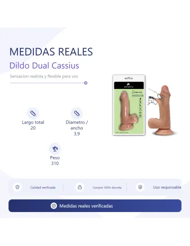 Cassius dildo dual pellizcable vertebra | Infarta toys | Dildos macizos