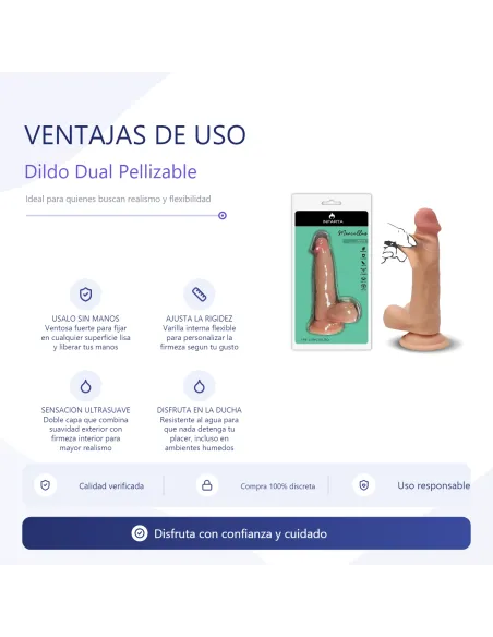 Marcellus dildo dual pellizcable vertebrado | Infarta toys | Dildos macizos