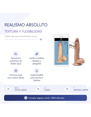 Julius dildo dual pellizcable vertebrado | Infarta toys | Realísticos