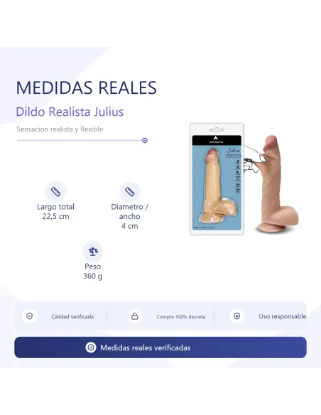 Julius dildo dual pellizcable vertebrado | Infarta toys | Realísticos