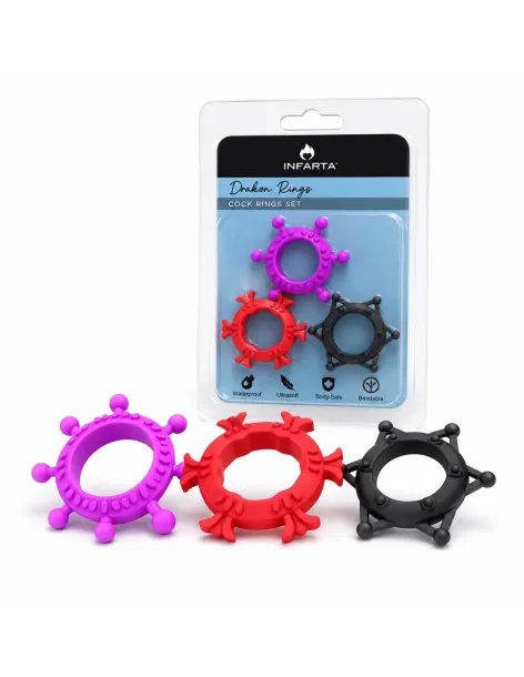 Cock rings set drakon rings | Infarta toys | Anillos
