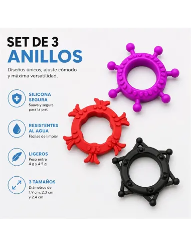 Cock rings set drakon rings | Infarta toys | Anillos
