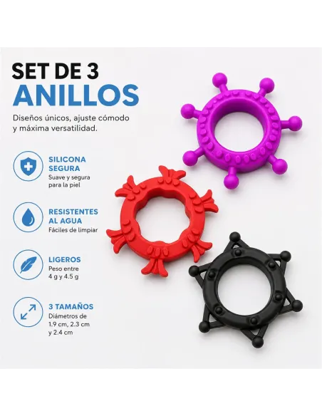 Cock rings set drakon rings | Infarta toys | Anillos