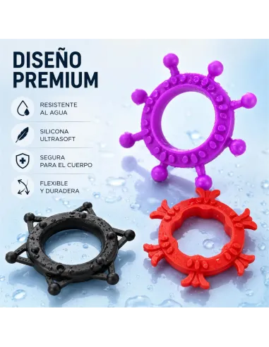 Cock rings set drakon rings | Infarta toys | Anillos
