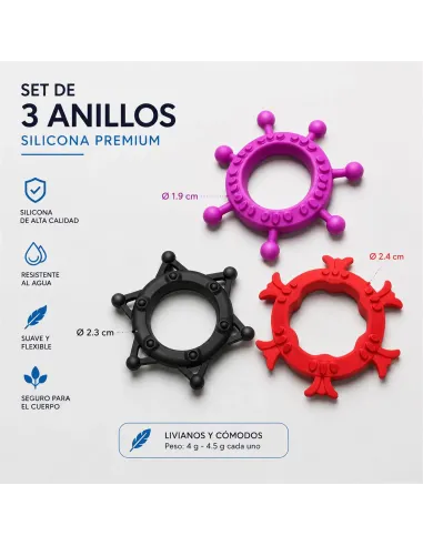 Cock rings set drakon rings | Infarta toys | Anillos