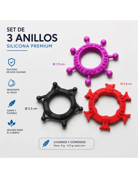 Cock rings set drakon rings | Infarta toys | Anillos