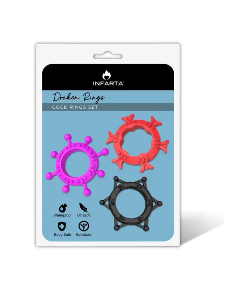 Cock rings set drakon rings | Infarta toys | Anillos