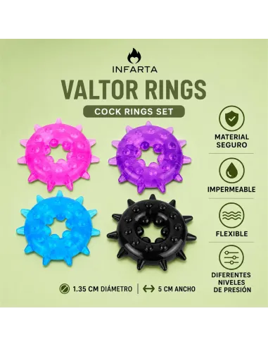Cock rings set valtor rings | Infarta toys | Anillos