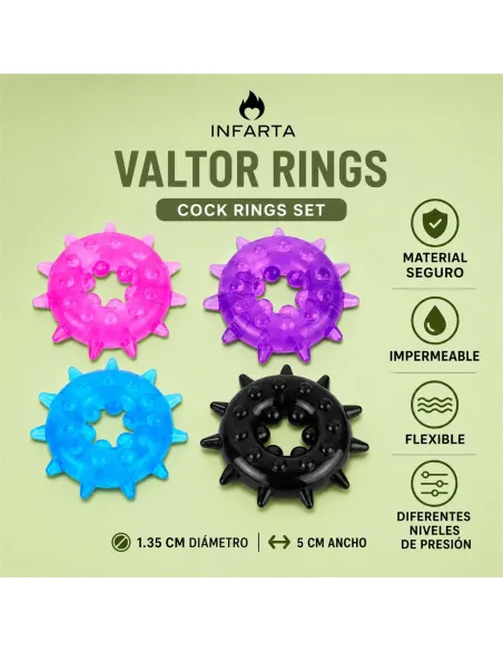 Cock rings set valtor rings | Infarta toys | Anillos
