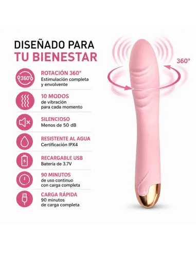 Vibrator aurelia - rotador - recargable - multifuncion | Infarta toys | Vibradores