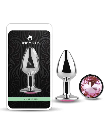 Anal plug eros metal medium pink | Infarta toys | Plugs