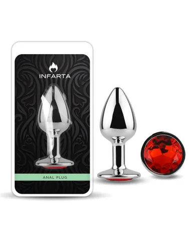 Anal plug eros metal small red | Infarta toys | Plugs