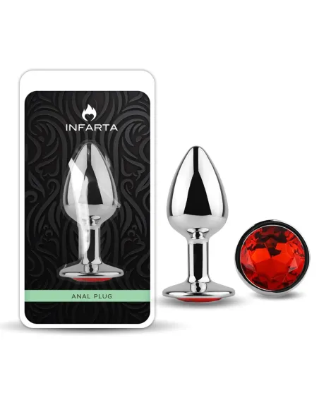 Anal plug eros metal small red | Infarta toys | Plugs