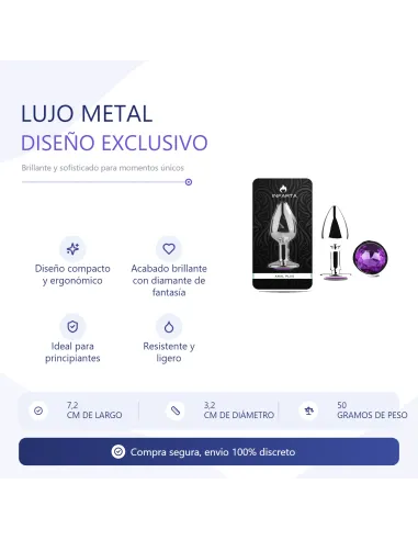 Anal plug eros metal small purple | Infarta toys | Plugs