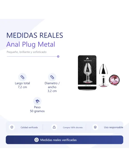 Anal plug eros metal small pink | Infarta toys | Plugs