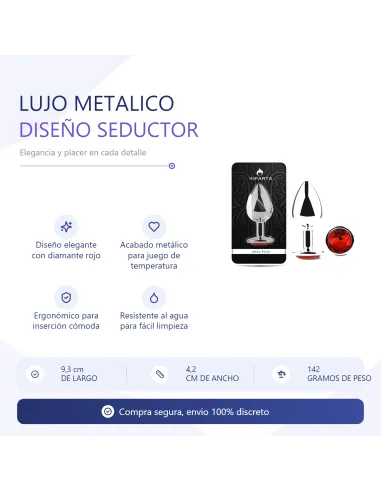 Anal plug eros metal large red | Infarta toys | Plugs