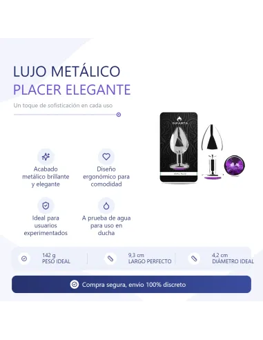 Anal plug eros metal large purple | Infarta toys | Plugs