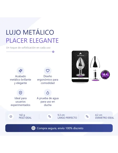 Anal plug eros metal large purple | Infarta toys | Plugs