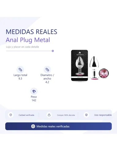 Anal plug eros metal large pink | Infarta toys | Plugs